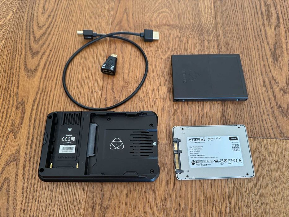 Gotowy Zestaw! Atomos Ninja V 5" 4K | Dysk 1TB SSD | 3xBateria | Stan BDB