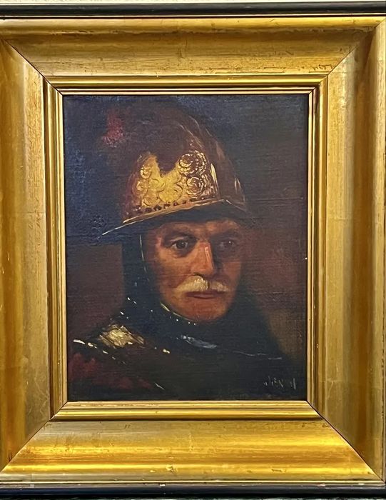 Картина старовинна « «Людина в золотому шоломі»