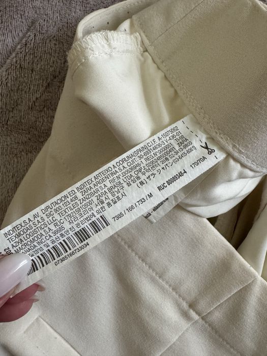 Кремові брюки Zara, m