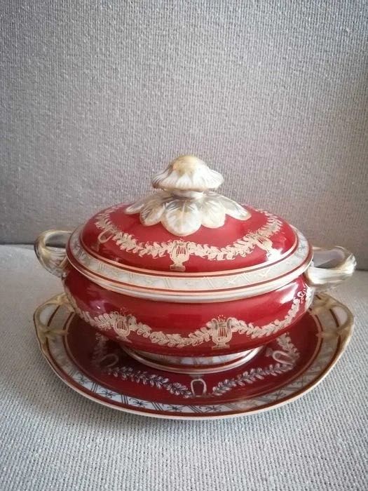 Travessa e Terrina Pequena Vista Alegre Decoração Liras