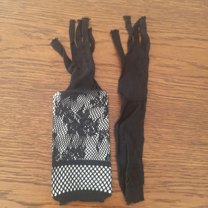 Czarne rękawiczki siateczki. Nowe.