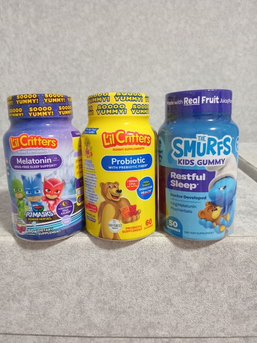 Мультивітаміни дитячі ,iherb, alive, Solaray,мелатонін, бузина