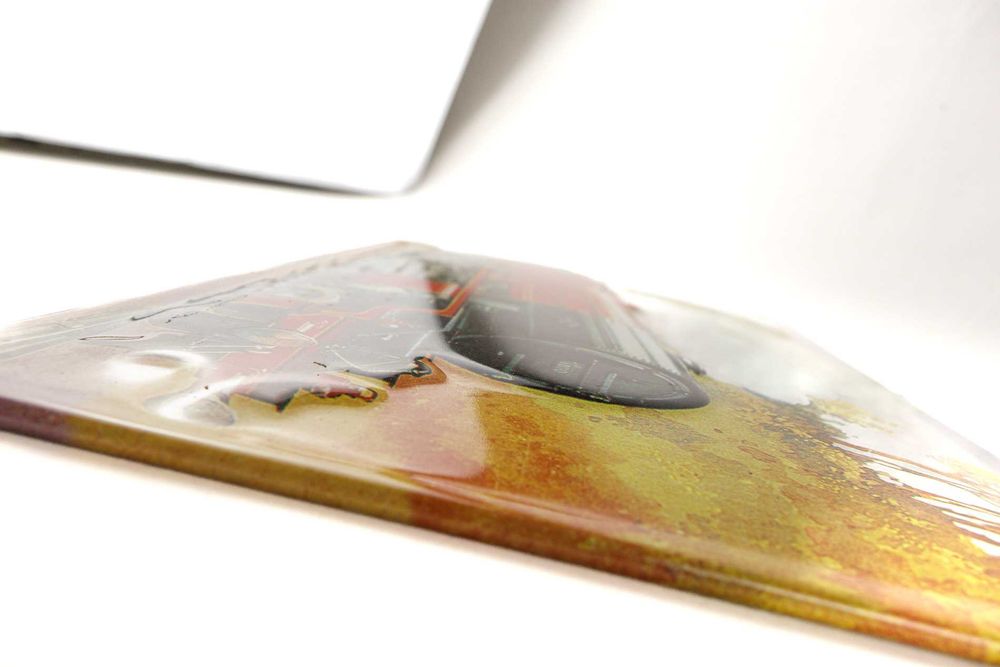 Conjunto de 5 gravuras em metal de modelos comboios eléctricos