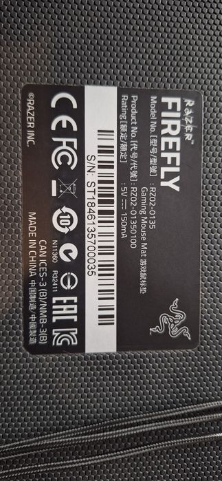 Tapete rato Razer Firefly RGB USB