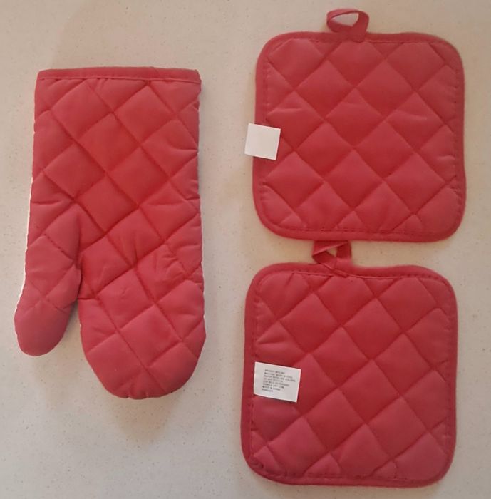 Conjunto de 3 pegas de cozinha, motivo Natal, Novas