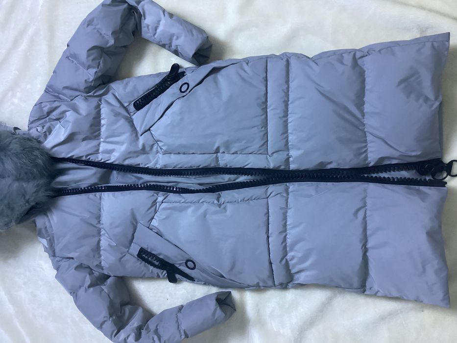 Ochnik puchowy, zimowy płaszcz 36