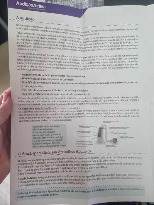 Aparelhe auditivo como novo