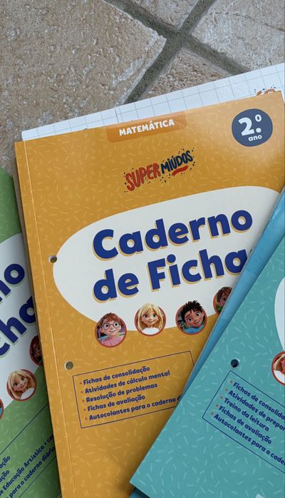 Livros de fichas do 2 ano