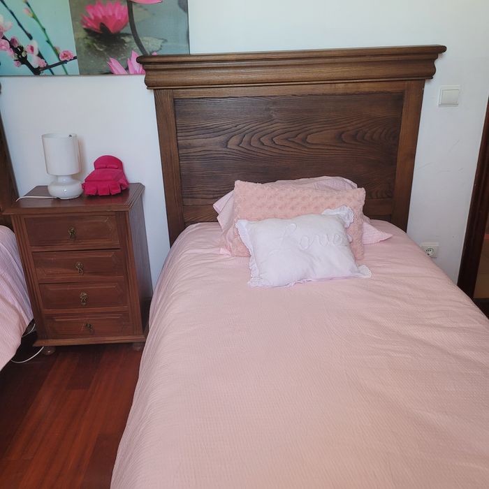 2x Cama de Castanho + 2x Colchão de Espuma