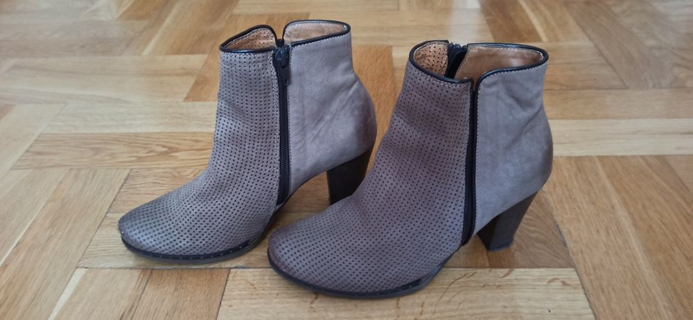 Botki skórzane wiosenne rozmiar 39