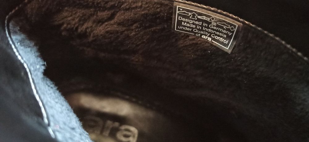 Buty botki Ara roz. 39,5 SKÓRA NATURALNA LAKIEROWANA, tęgość H