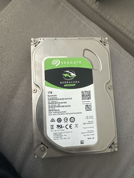 Disco Rigido Seagate BarraCuda 1TB