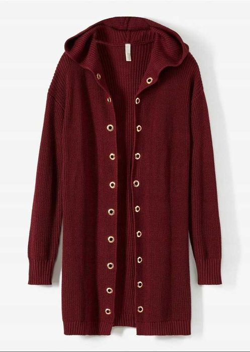 Sweterek rozpinany dlugi