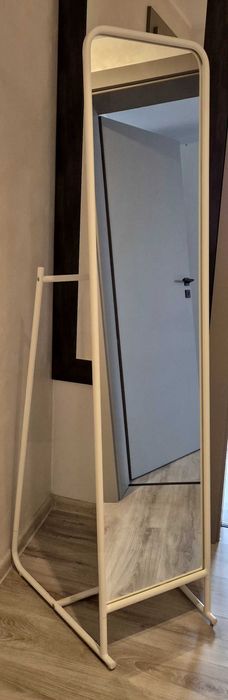 IKEA KNAPPER lustro stojące białe