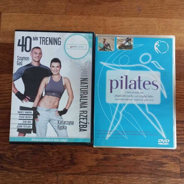 Płyty z ćwiczeniami pilates i naturalna rzeźba trening