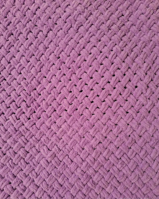 Плюшевий плед ручної роботи