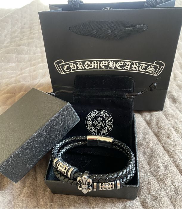 Браслет кожаный Chrome Hearts Хром Хартс