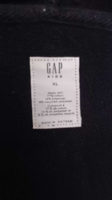 Casaco GAP Kids c/ Capuz e Fecho – Azul Marinho (Tam. XL)