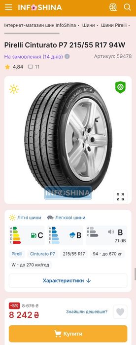 Пара 215/55r17 Pirelli | 2021 | Romania | Преміум літні шини | Ідеал