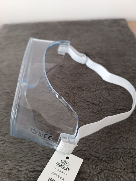 Nowe okulary ochronne robocze google na gumce uniwersalne