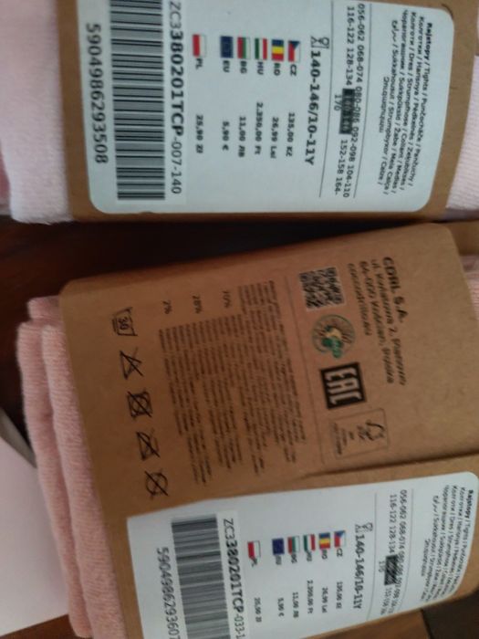 3*nowe rajstopy r. 140/146, coccodrillo+polski producent