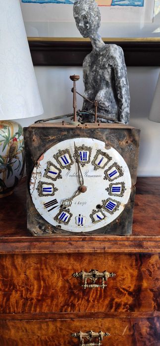 zabytkowy francuski zegar mechanizm zegara Comtoise Morbier unikat