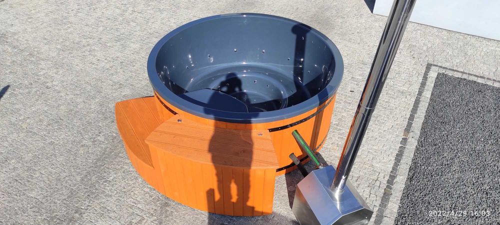 Balia całoroczna basen z jacuzzi piec filtr hydromasaż LED komplet