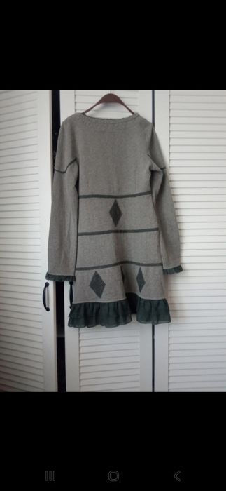 Sukienka dzianinowa Cream