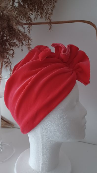 Turban welurowy nowy