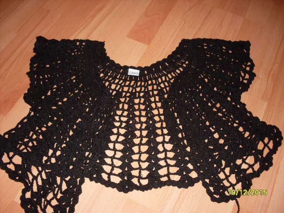 bolerko narzutka NEW LOOK czarne ażurowe delikatne