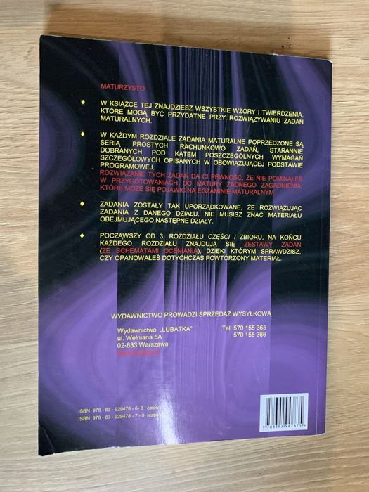 Matura z matematyki 2018+ repetytorium cz. 1 wyd. Lubatka