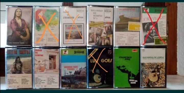 Cassetes de fado originais