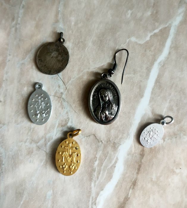 Medaliki/ Zestaw/ metal