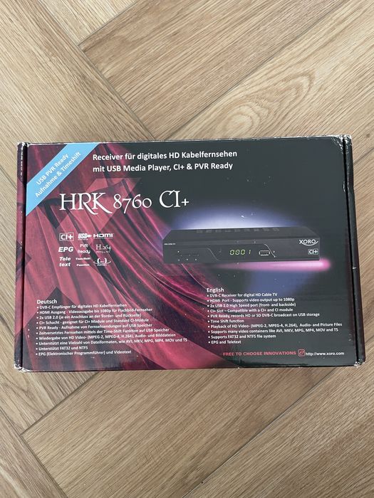 XORO HRK 8760 CI+ – dekoder DVB-C HD