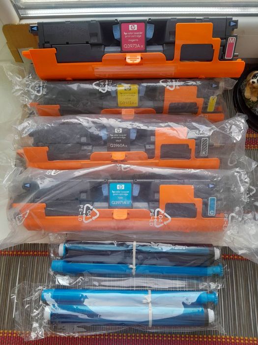 Картриджи цветные и черные для лазерного принтера НР и CANON