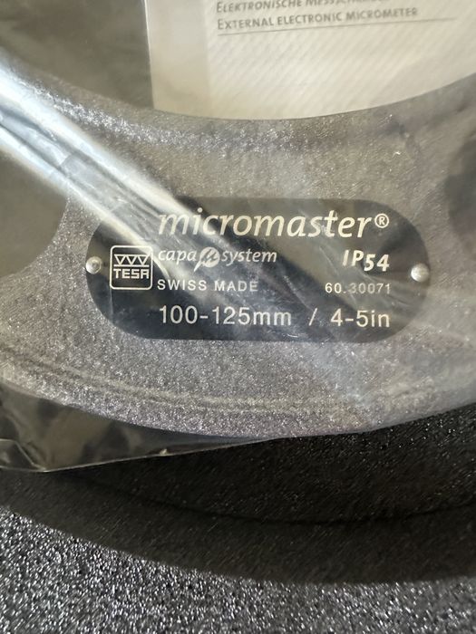 Микрометр цифровой 100-125мм гладкий 0,001мм Tesa, Швейцария