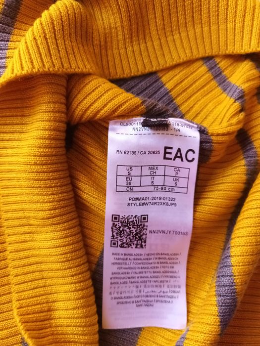 GUESS damski sweter golf z wycięciem