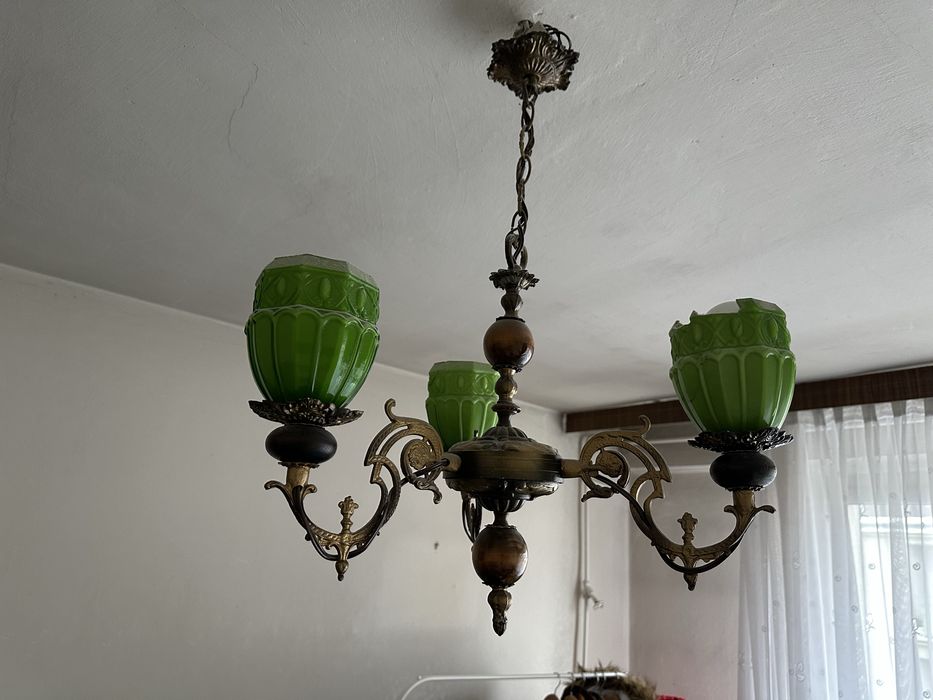 Żyrandaol lampa sufitowa PRL vintage