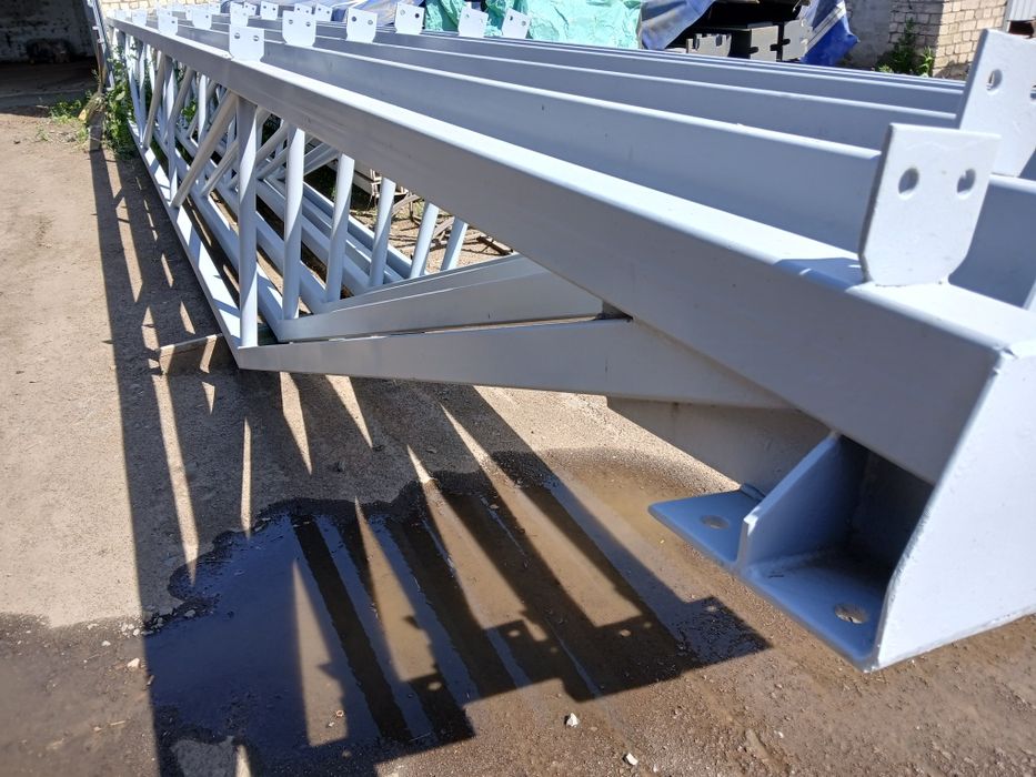 Ферма металева 13.5м, Ангар 13.5м × 42м, склад, навіс