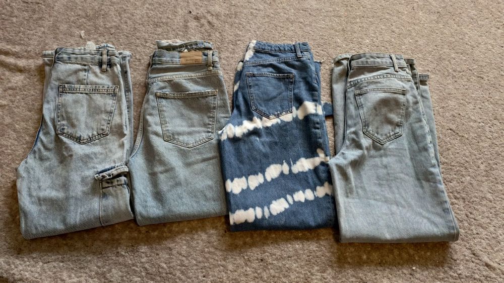 Jeansy Boho modne 4 pary OKAZJA