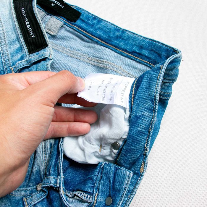 Represent biker jeans destroy spodnie jeansowe 32us biodrówki