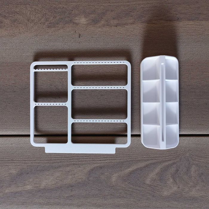 Organizador de Bijuteria Branco Para Colares, Aneis, Brincos, Pulseiras (Portes NÃO incluídos no preço)