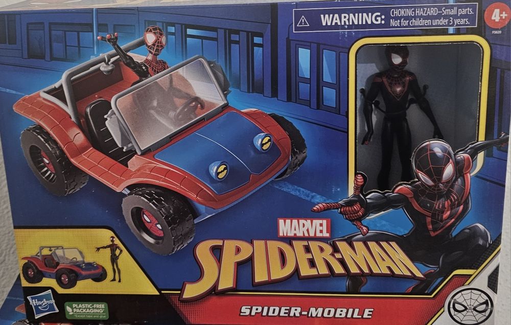 Veículo Marvel Spider-Man Spider-Mobile com figura