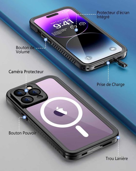 Alogy etui wodoodporne do iPhone 14 Pro Max Magsafe pyłoszczelne