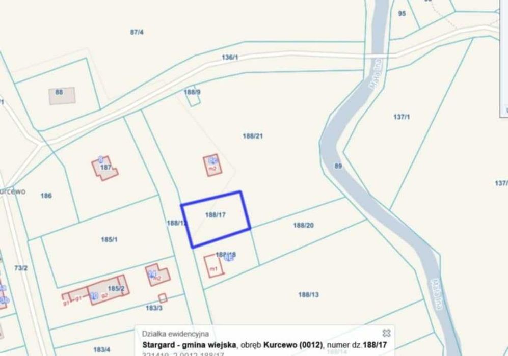 Atrakcyjna Działka Budowlana z WZ. Kurcewo - 12MIN. OD STATGARDU.