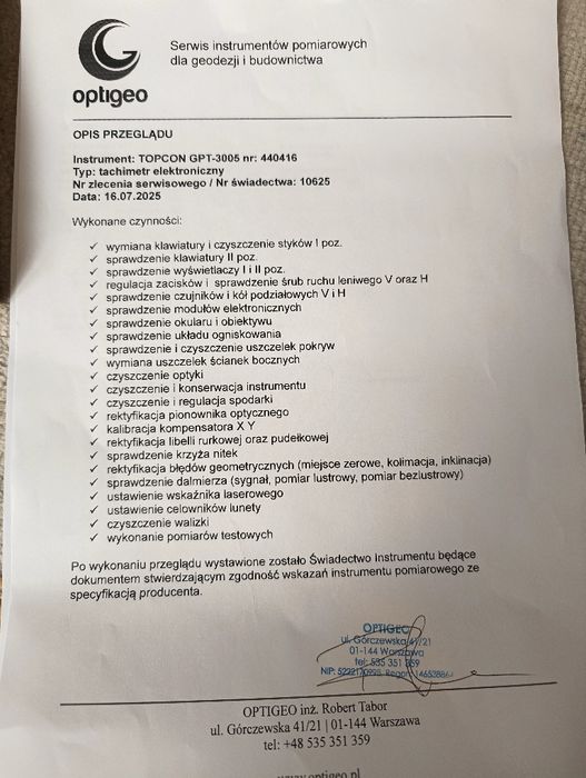 Tachimetr bezlustrowy elektroniczny TOPCON GPT-3005