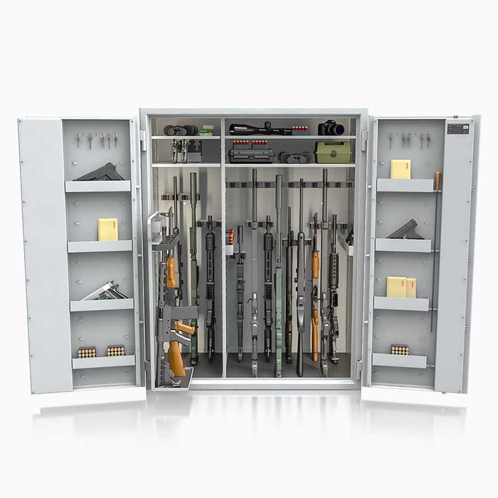 Szafa na broń Siegen Super Kombi 534.7 klasa s1 KL łącznie 31szt broni