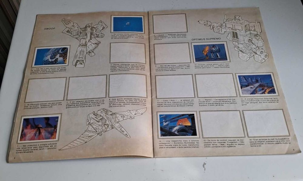 Caderneta: TransFormers de 1992