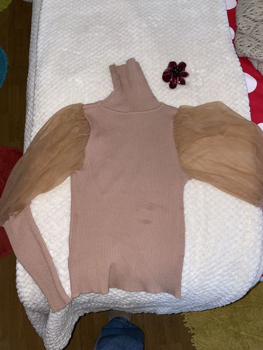 Camisola com manga blufada