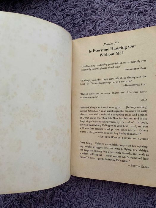 Is Everyone Hanging Out Wihtout Me? (And Other Concerns) -Mindy Kaling